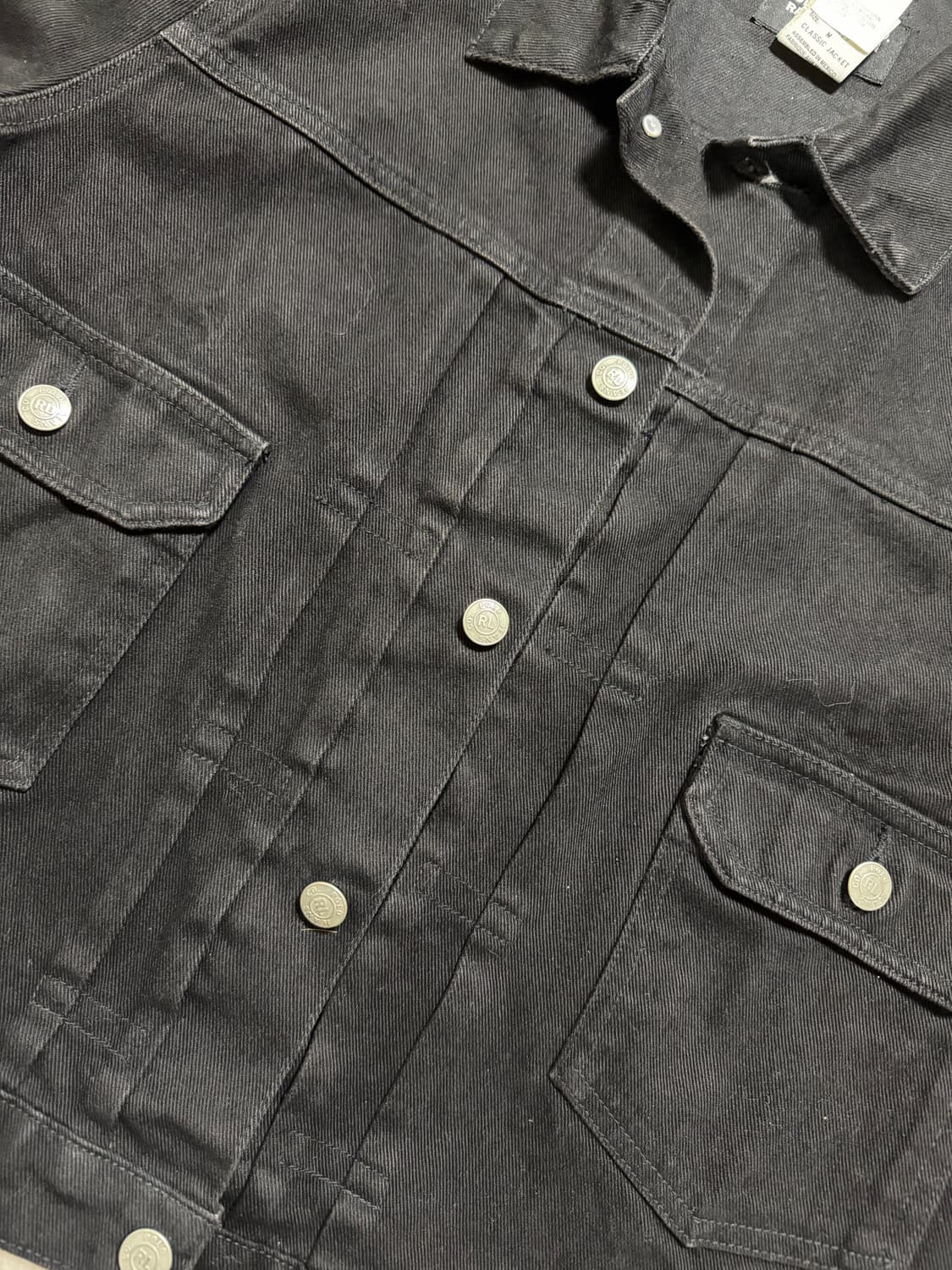 폴로 진스 2세대 블랙 데님 트러커 자켓 M 상품이미지3