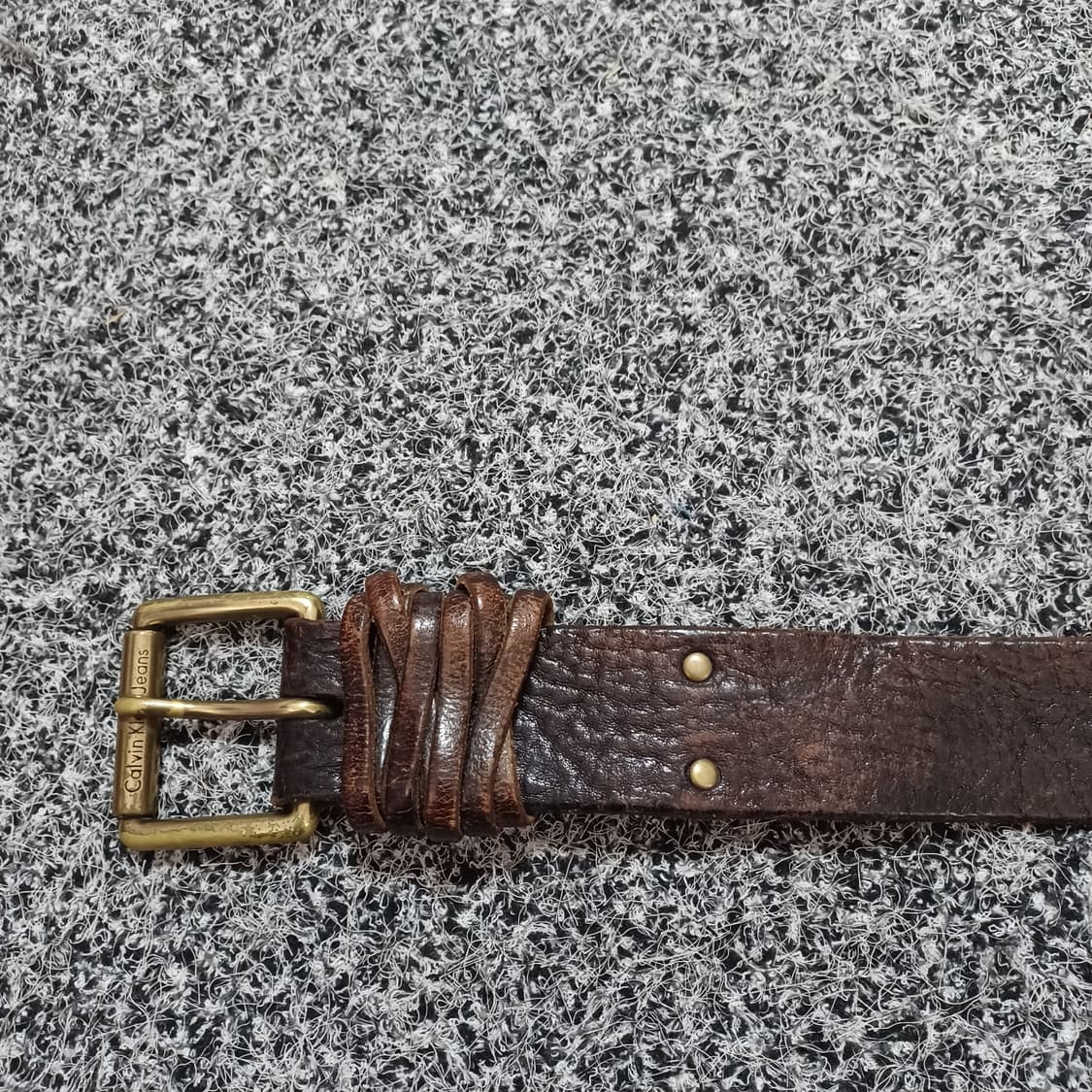 vintage leather belt ck 상품이미지3