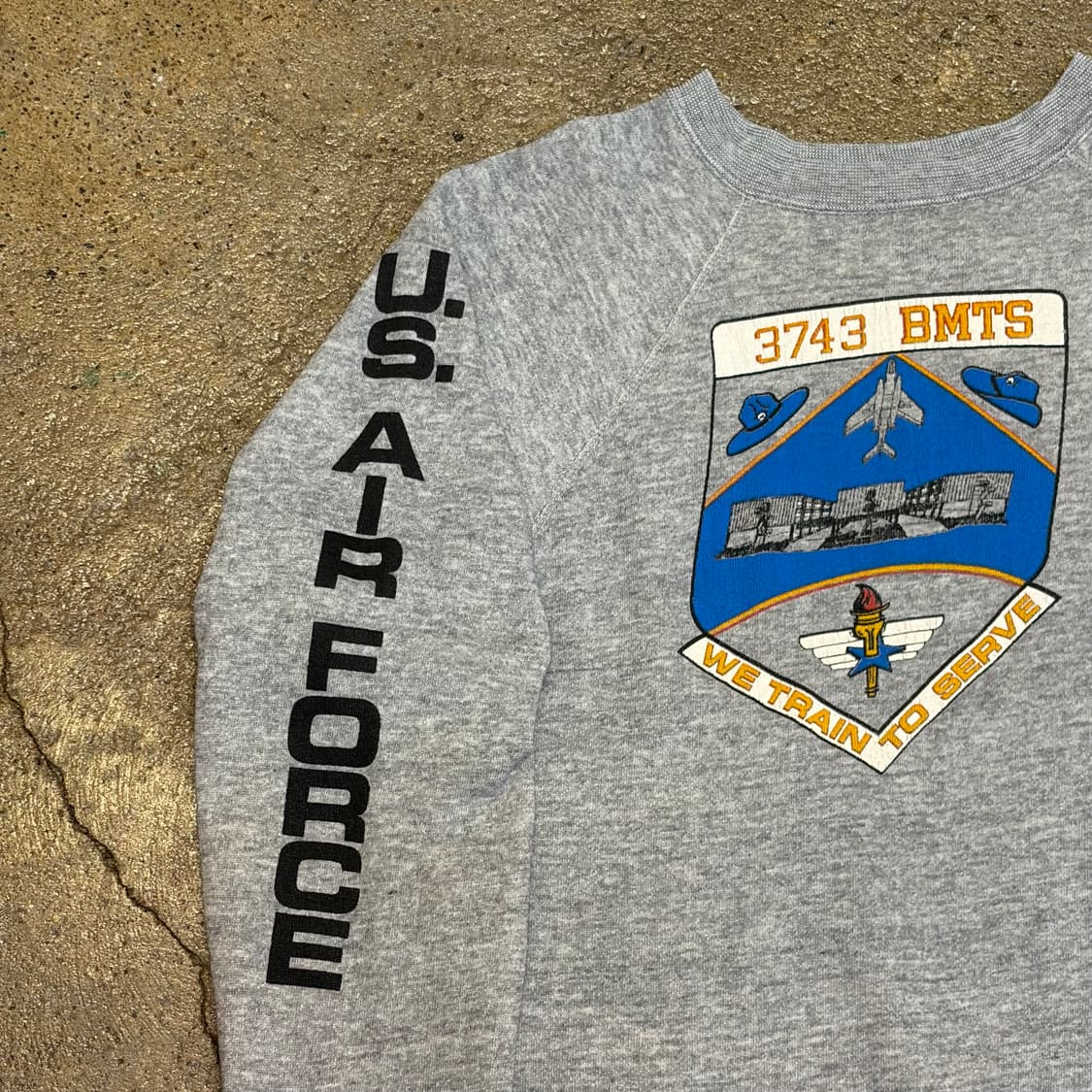80s USA 미국 빈티지 밀리터리 US 에어포스 맨투맨 상품이미지3