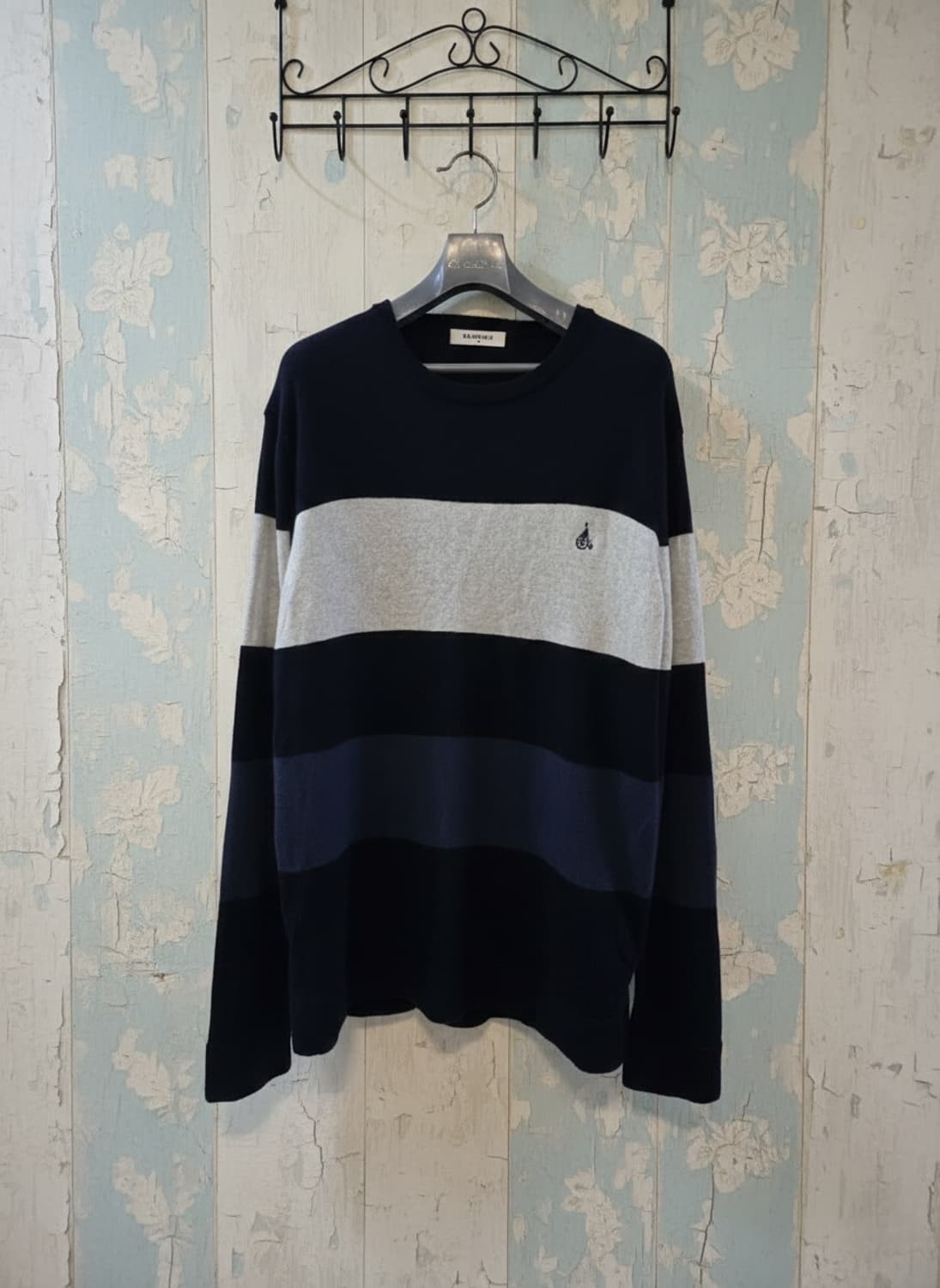 빈폴 남성 스트라이프 울 니트 110 상품이미지1