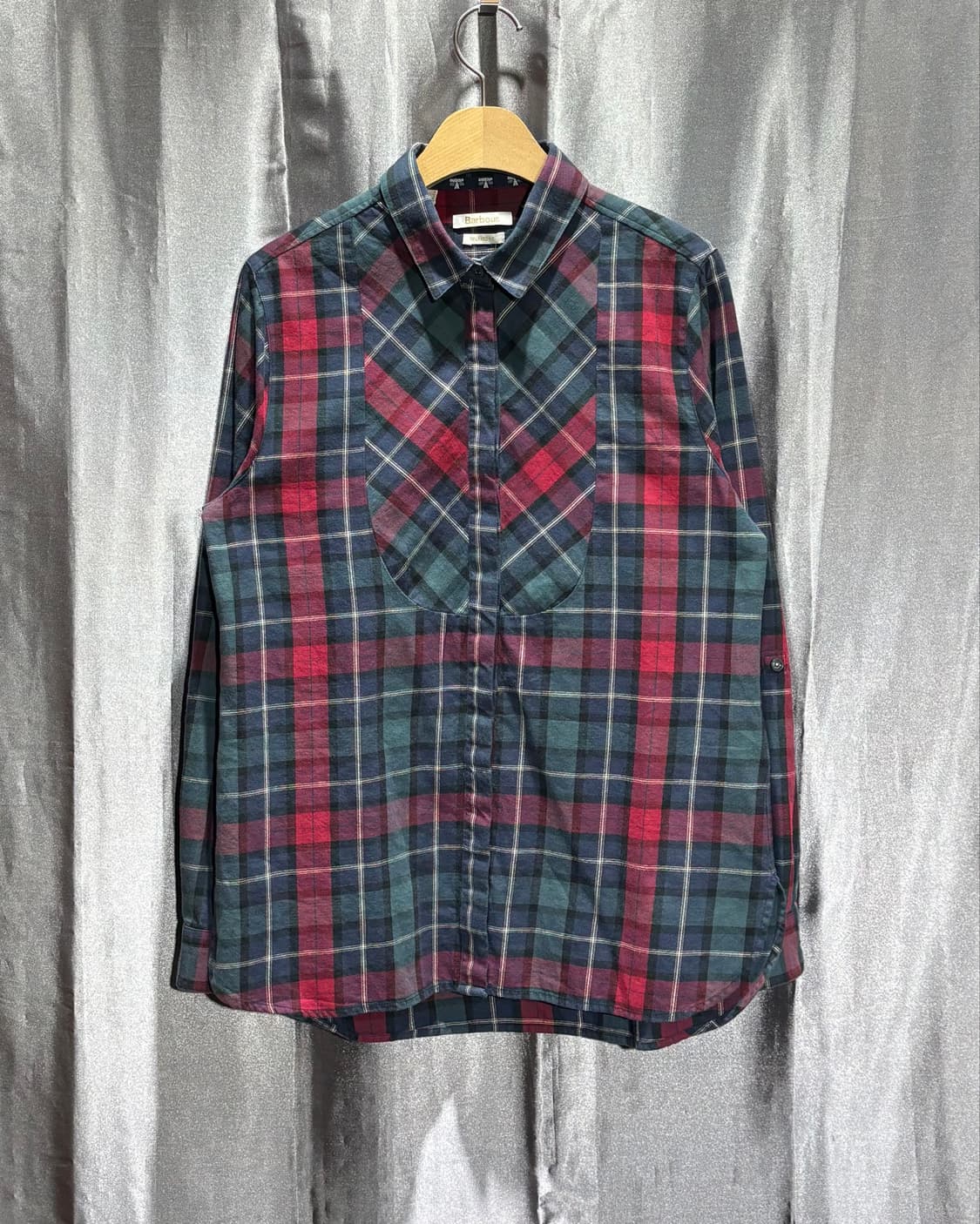 S Barbour 바버 릴렉스 레드그린 체크 셔츠  상품이미지2