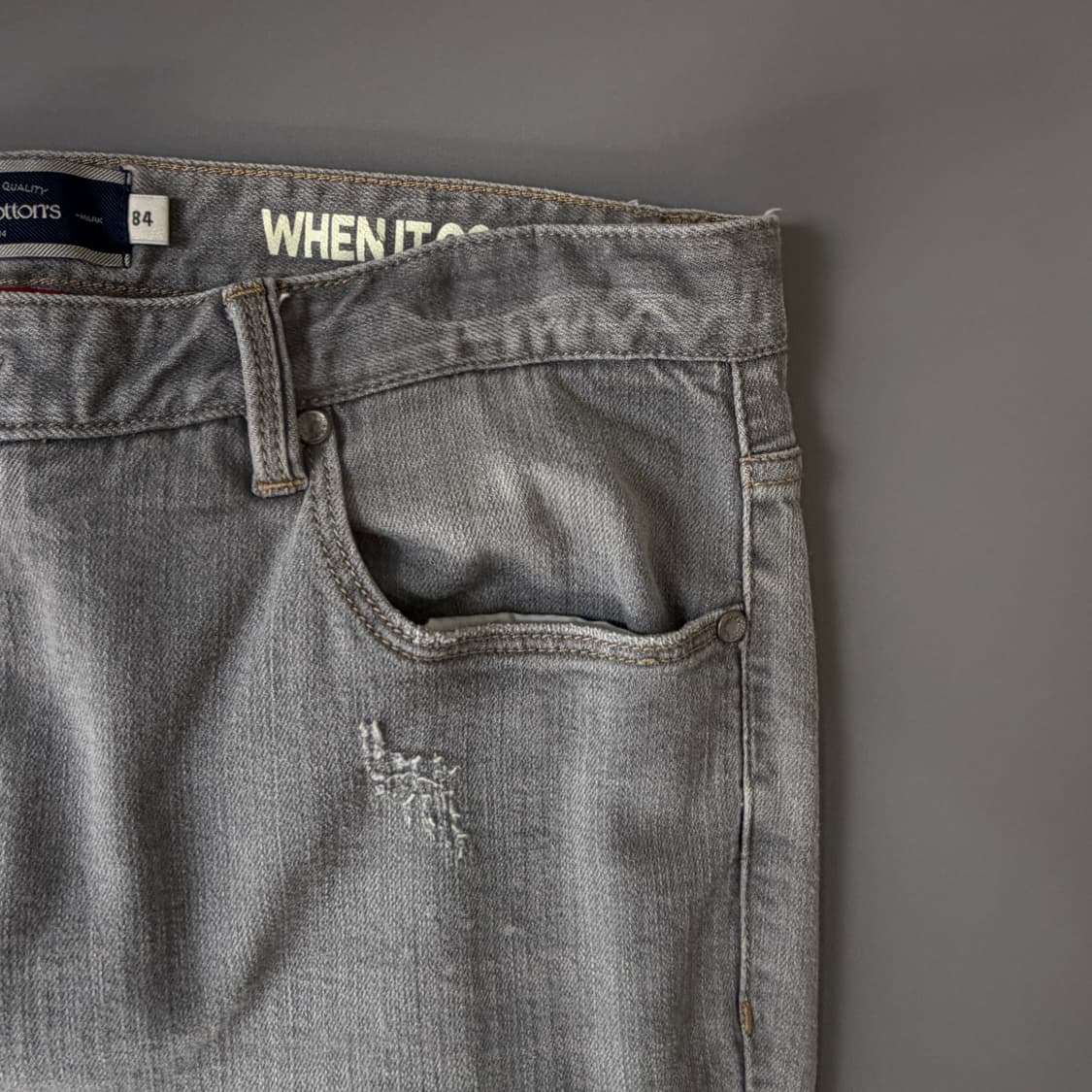 (33) 헨리코튼 리비에라핏 연그레이 데님팬츠 상품이미지3