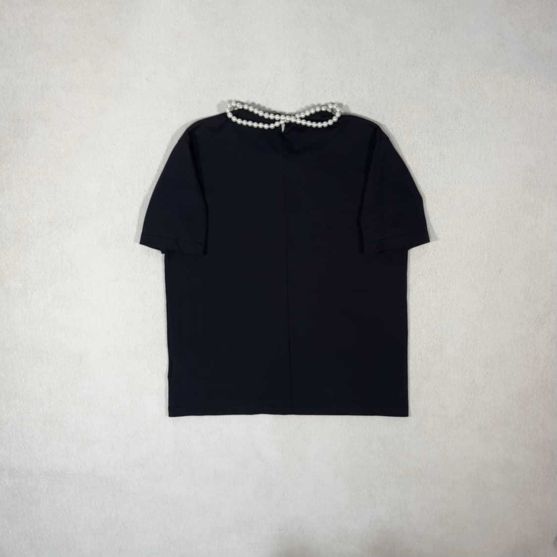 Pearl Neck Tunic T-Shirt 상품이미지3