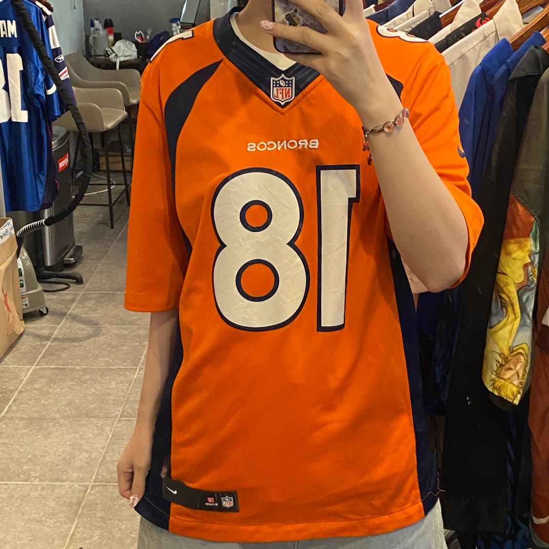 [NO.9] NFL 풋볼 져지 반팔티 오렌지 상품이미지1