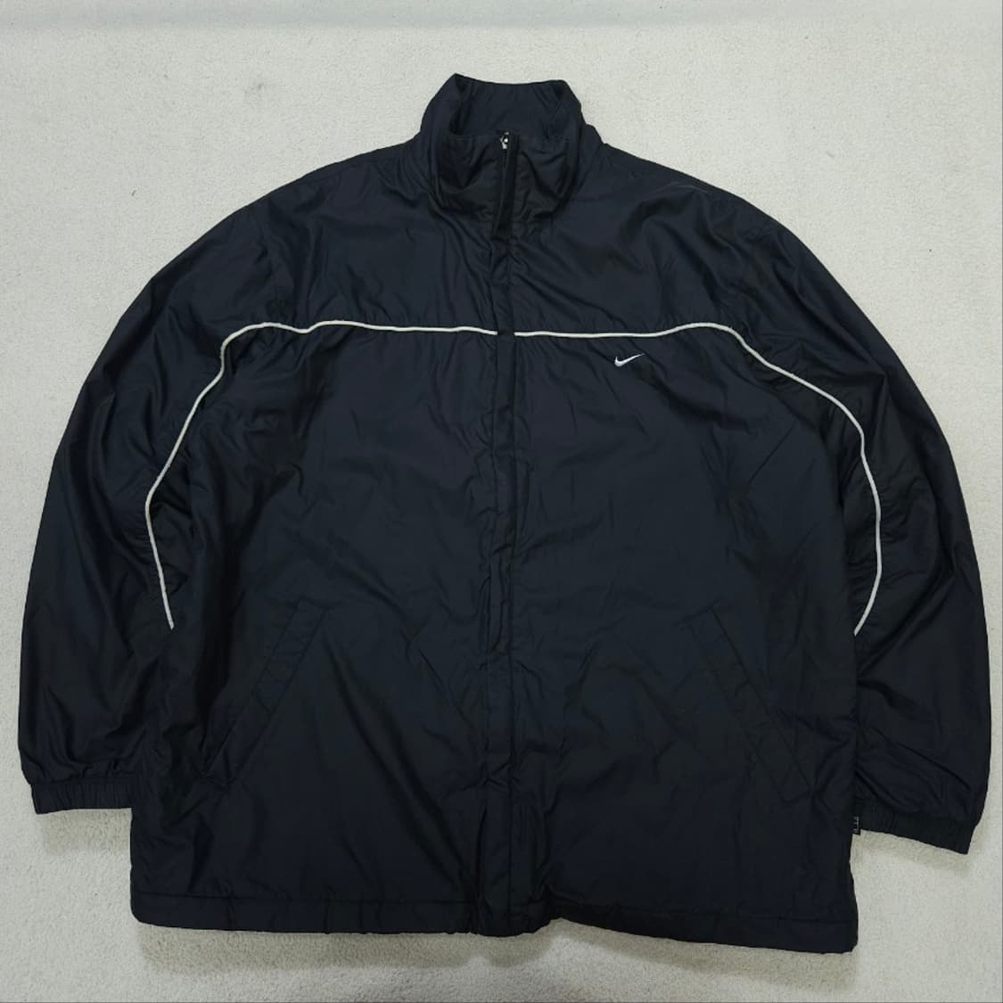 00s 나이키 파이핑 바람막이 점퍼 XL 블랙 상품이미지1