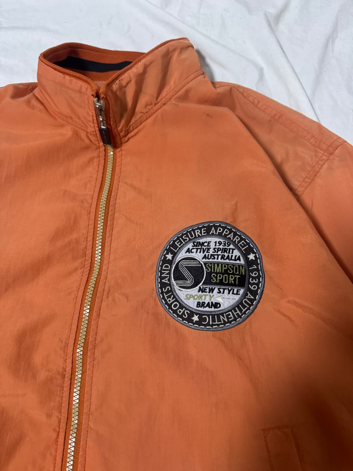 Simpson 자수 나일론 블루종 상품이미지5