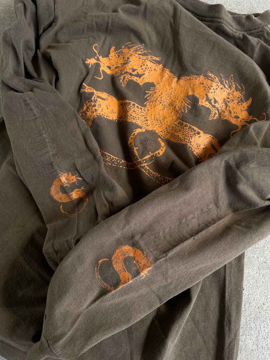 Rare)90s Stussy Vintage Dragon LS 상품이미지5