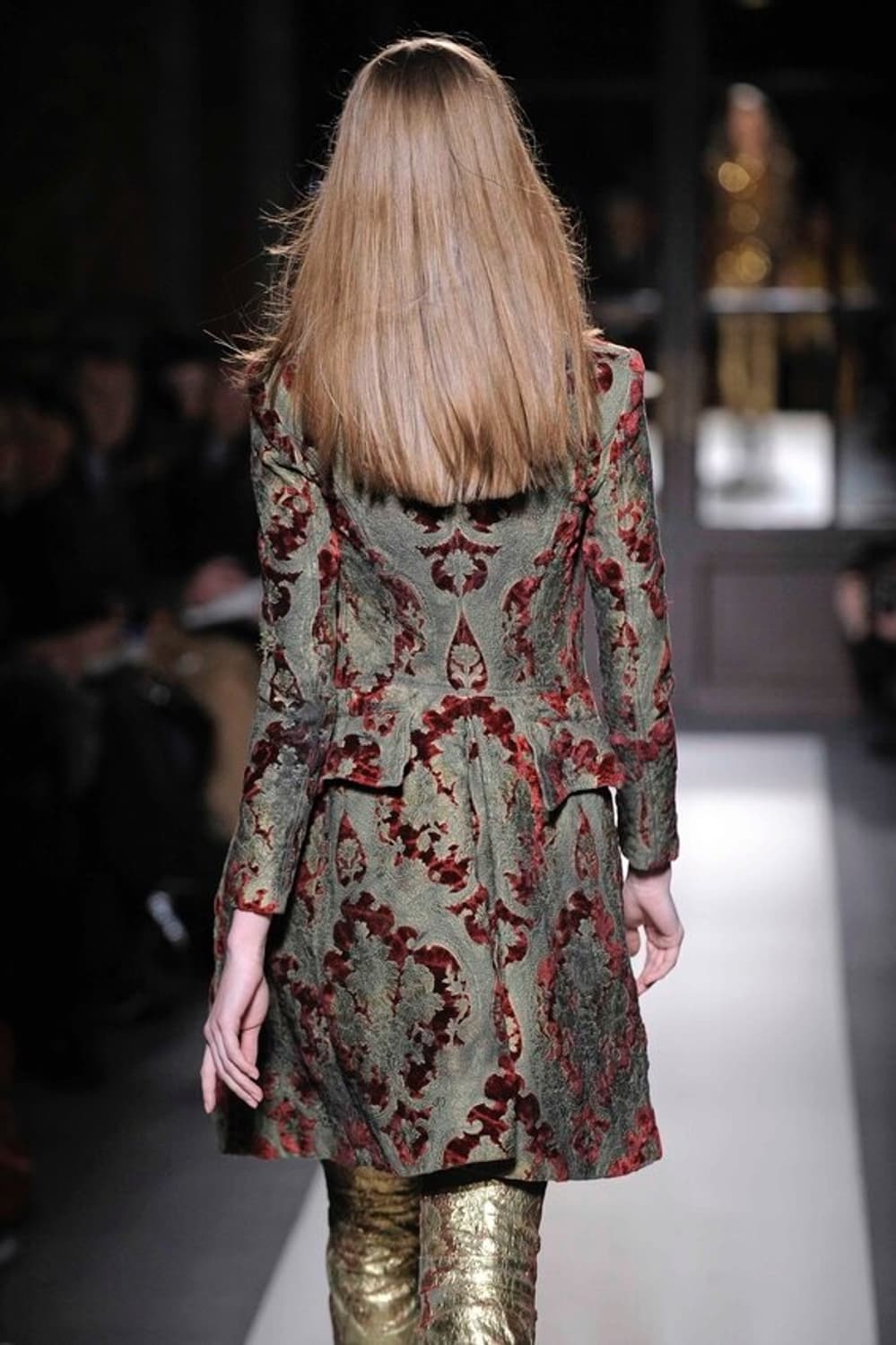 발망 2010FW 데카르넹 런웨이 브로케이드 밀리터리 코트 상품이미지4