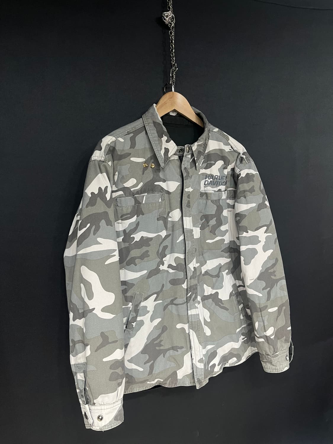할리데이비슨 카모&블랙 양면 다운 자켓 상품이미지2