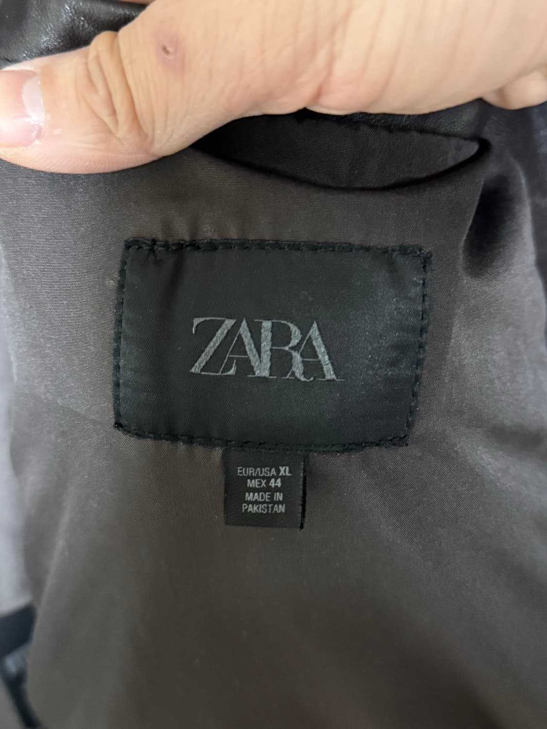 자라 램스킨 양가죽 자켓 xl 상품이미지3