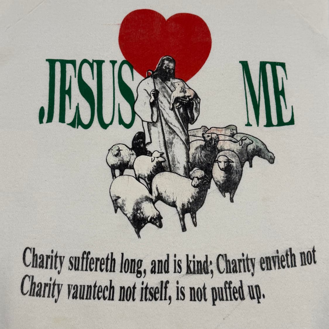 빈티지 90s Jesus Loves Me 스웻셔츠 상품이미지3