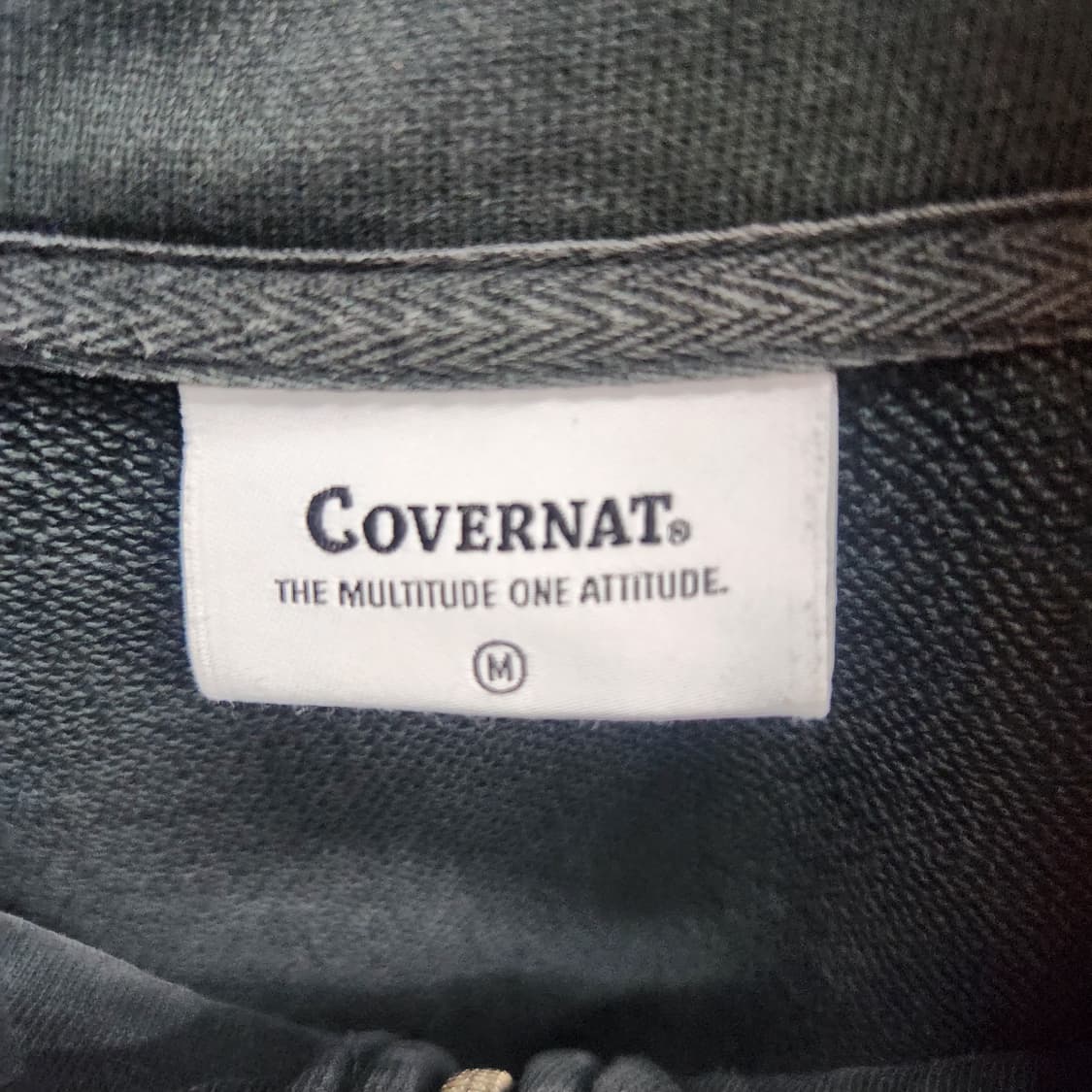 커버낫 로고자수 반집업 맨투맨 M(L) 상품이미지7