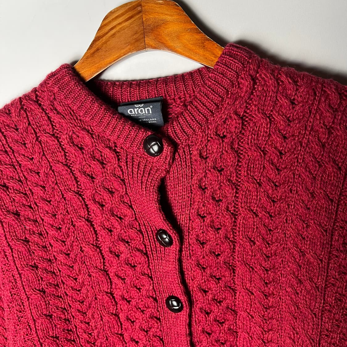 [Aran Woollen Mills] 아란 케이블 울 가디건 상품이미지2