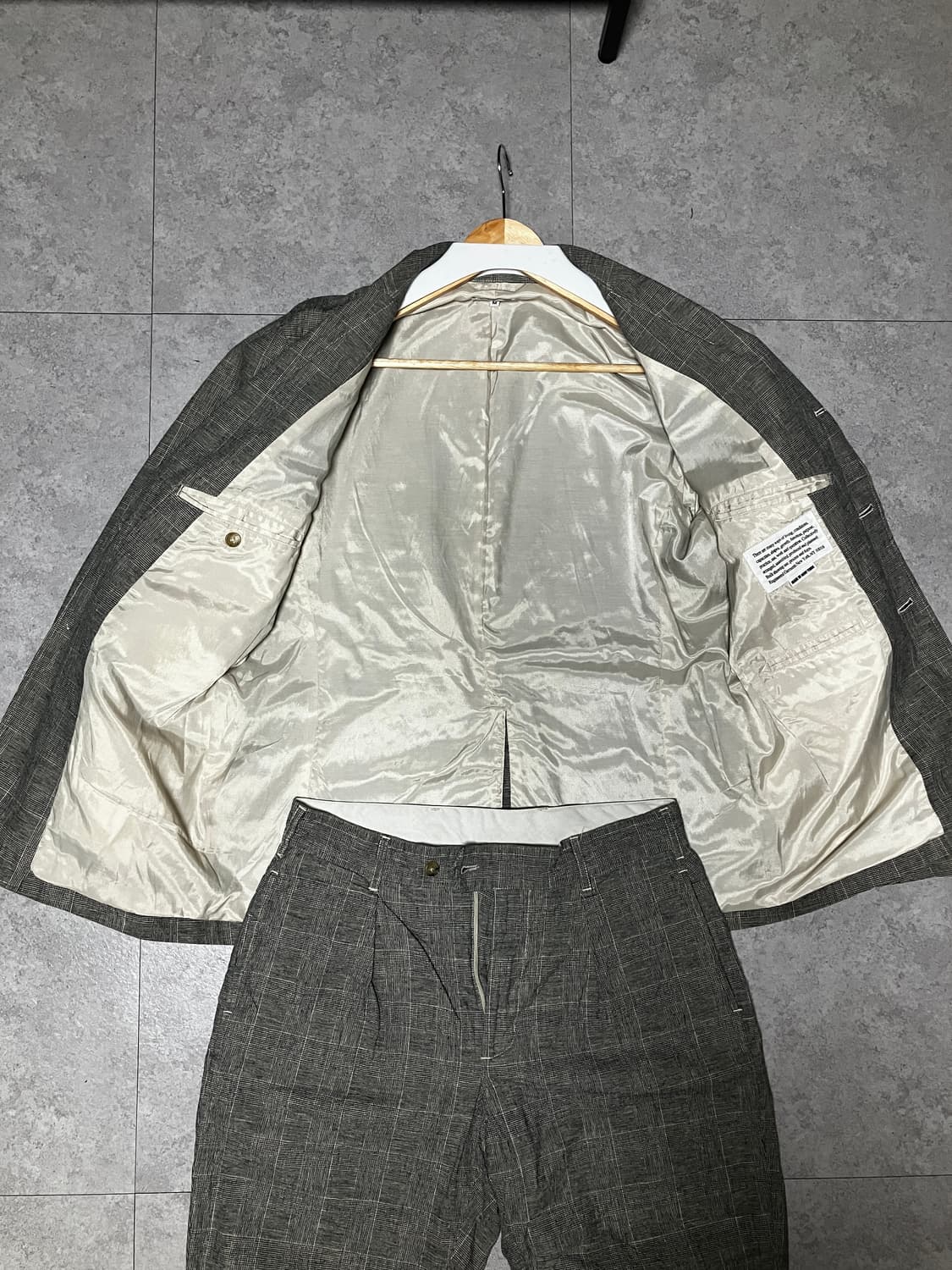 엔도버 글렌체크 셋업 [상M/하S] 엔도버 자켓 상품이미지2