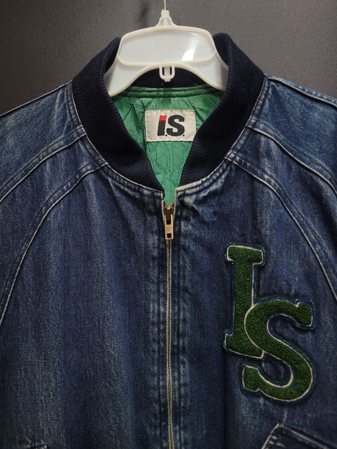 이세이미야케 아카이브 IS Logo Patch Denim Bomber  상품이미지2