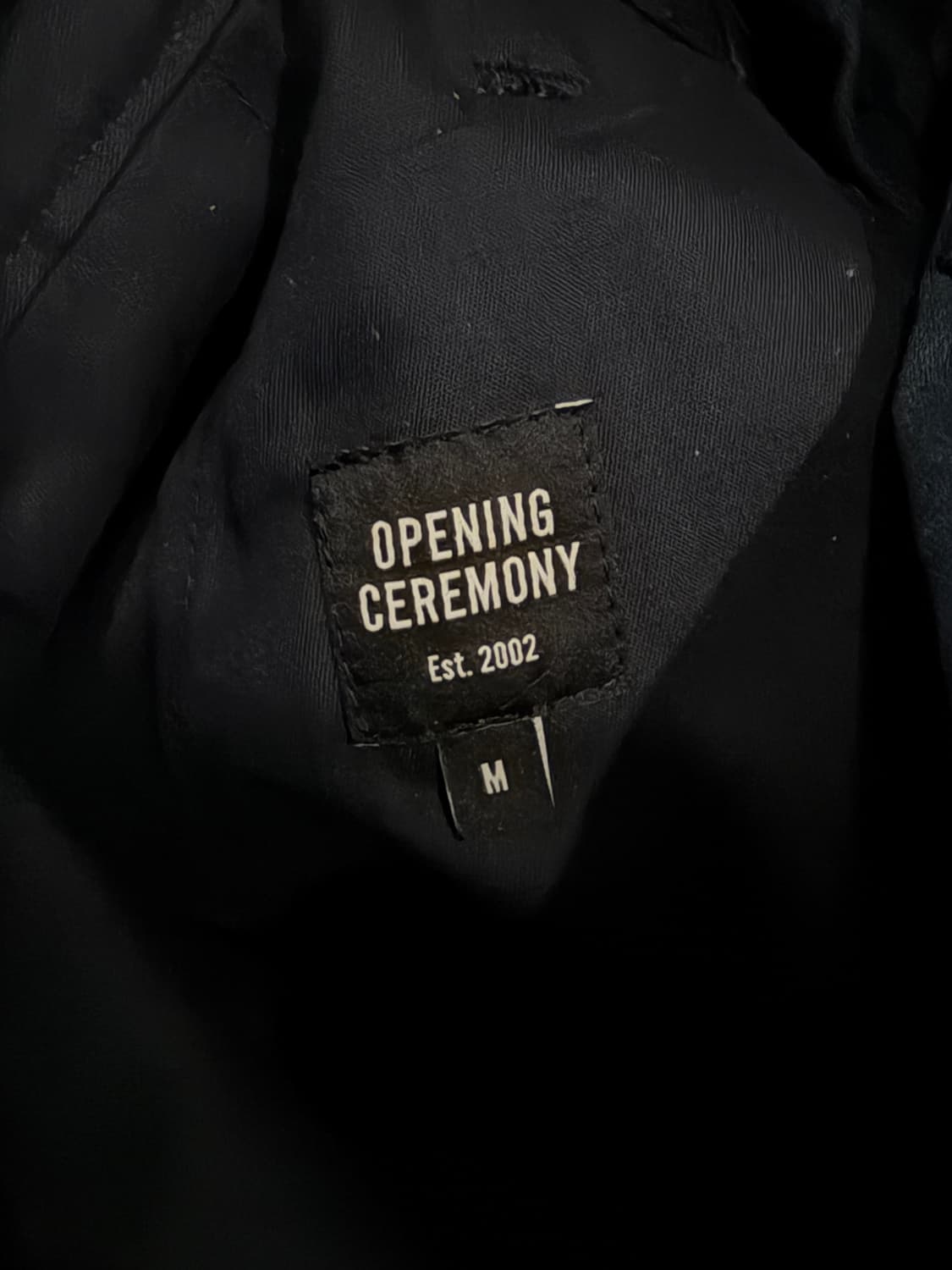 오프닝세레모니 네이비 블루 투턱 와이드 팬츠 상품이미지3