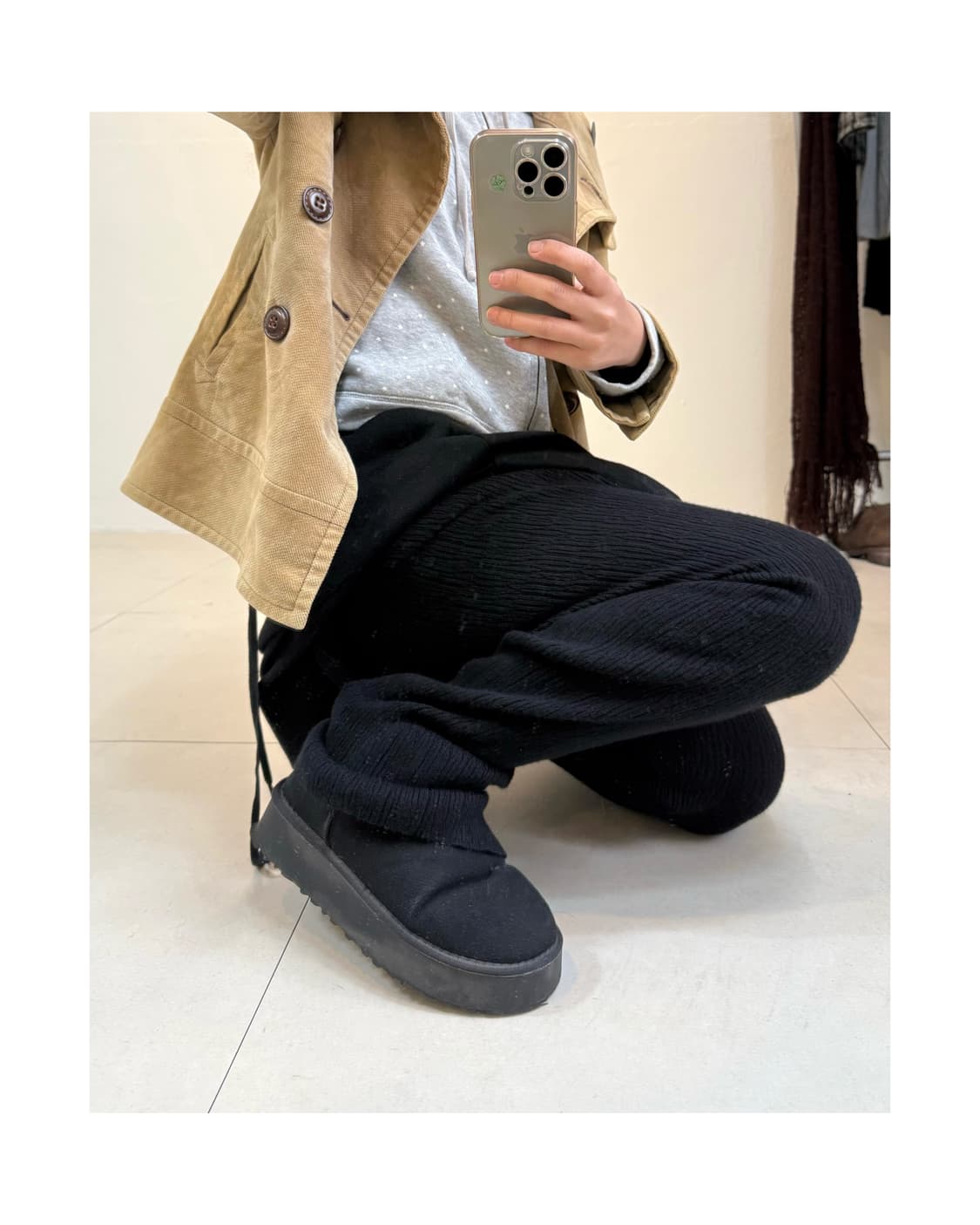 Lakole 니트 레깅스 상품이미지3