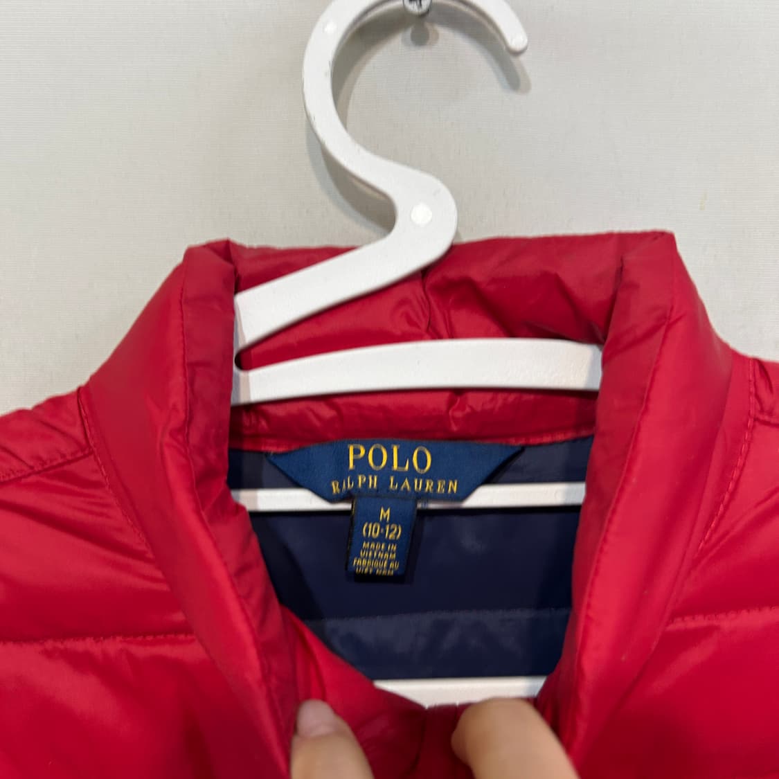 폴로 랄프로렌 키즈 경량패딩 M 10-12 덕다운 상태최상 상품이미지2