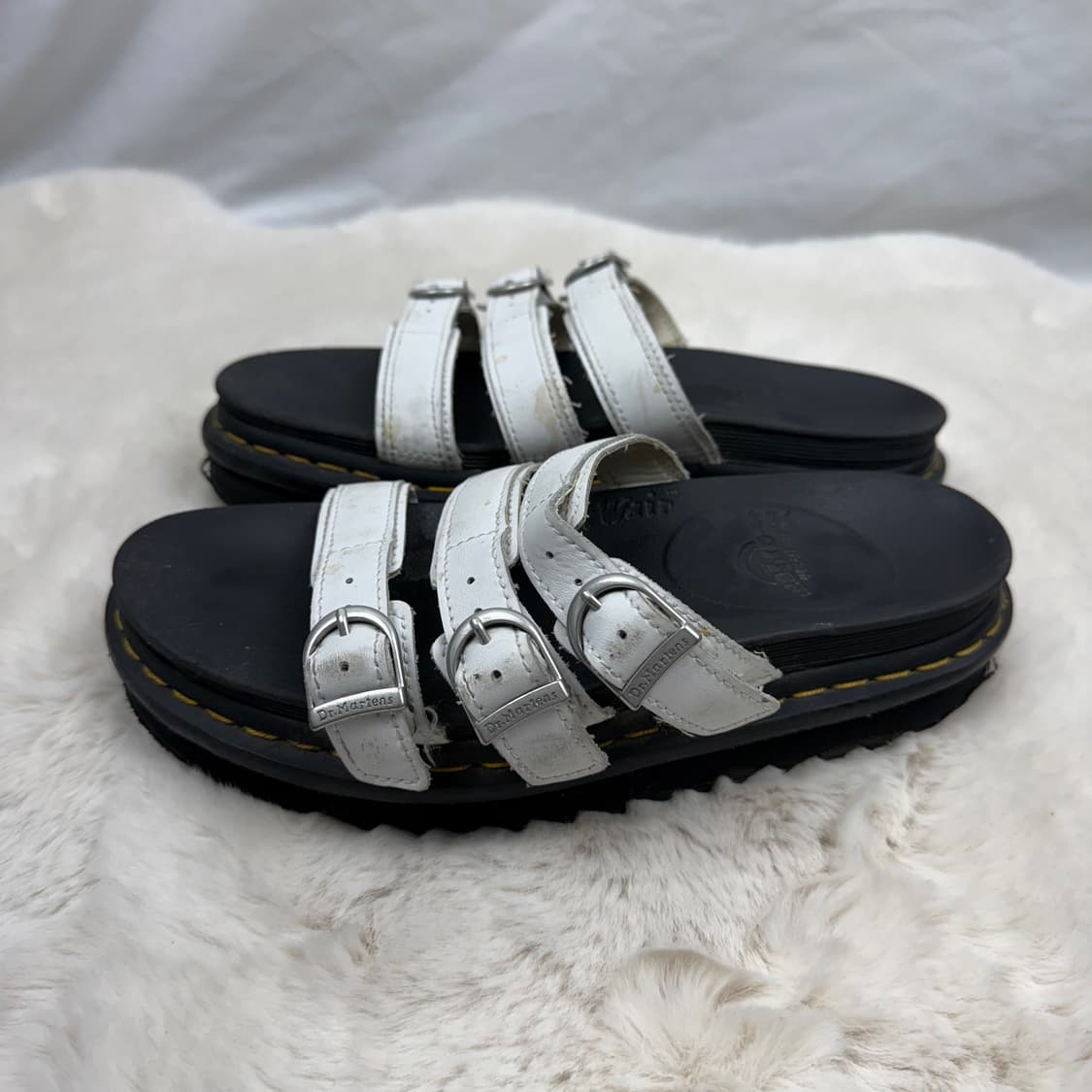 240) 닥터마틴 블레어 화이트 하이드로 슬리퍼 상품이미지3