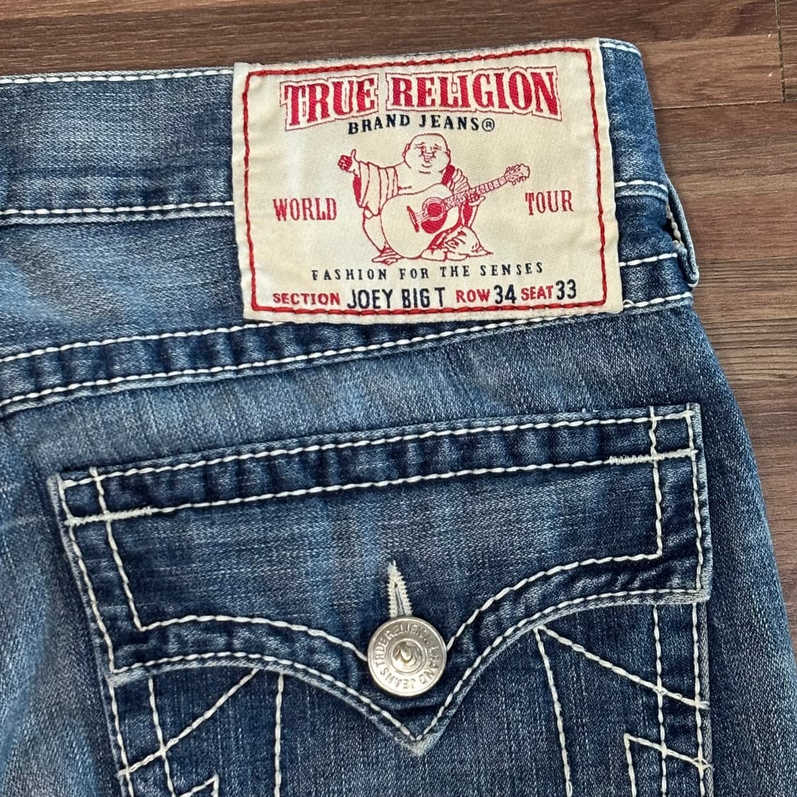 미제 og 트루 릴리전 릴리젼 조이 빅 티 플레어 부츠컷 데님 팬츠 34 상품이미지7