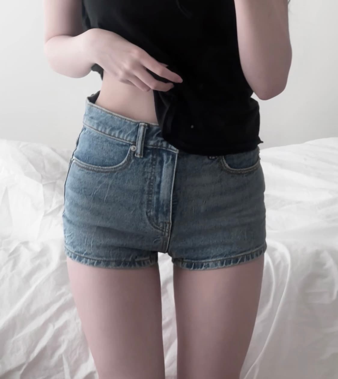 Alexander wang 데님 쇼츠 상품이미지1