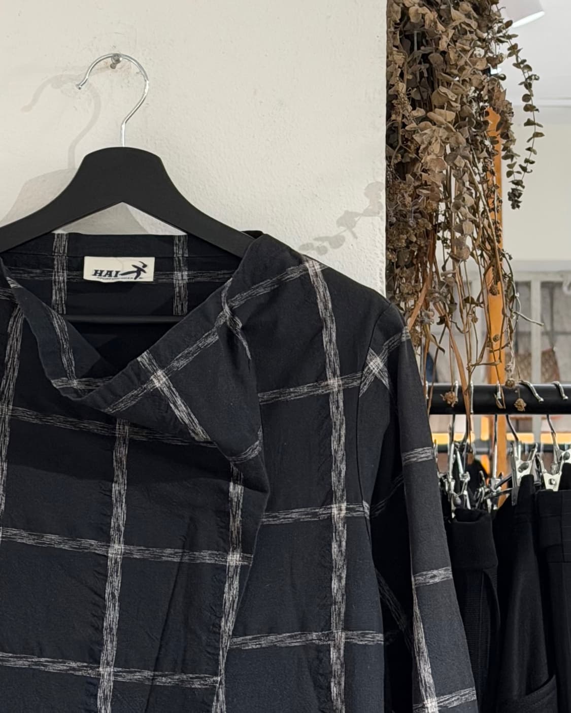 하이 스포르팅 기어 블랙 코튼 블랜드 체크 드레스 상품이미지3