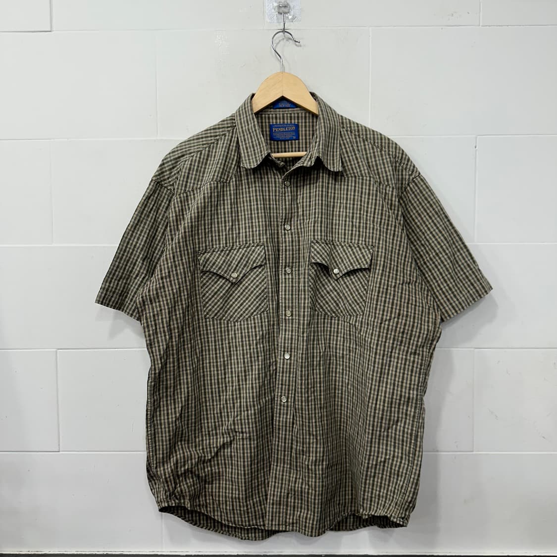 펜들턴 체크 반팔 셔츠 상품이미지1