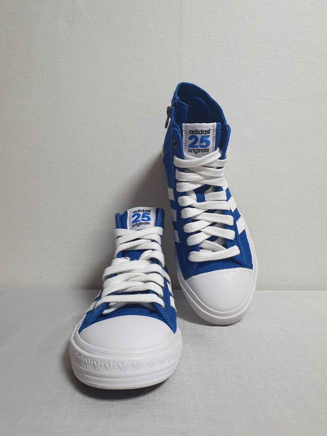 265mm 아디다스 x 니고 슈팅스타 캔버스 하이탑 다크 블루 스니커즈 상품이미지5