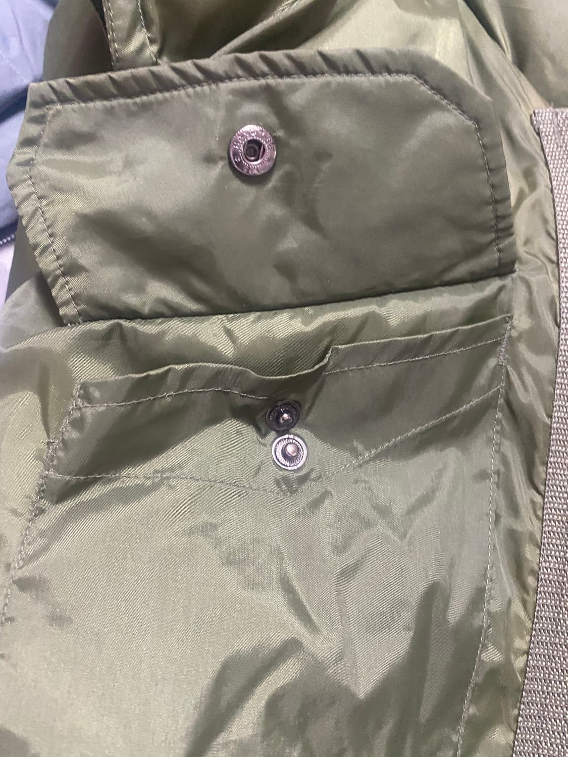 미군 밀리터리 올리브 그린 다운 패딩 조끼 L 상품이미지9