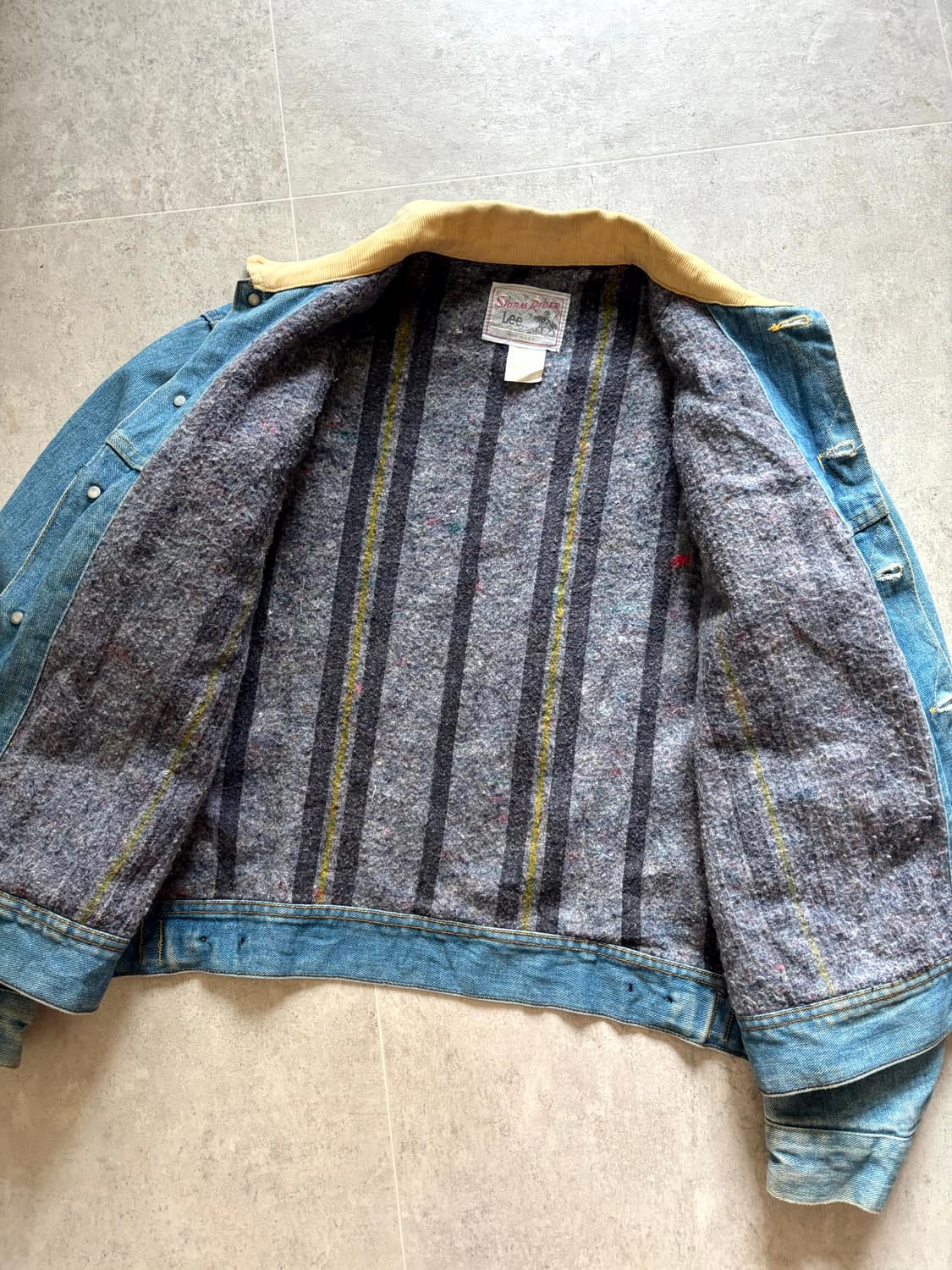 70's Lee 101LJ 스톰라이더 데님 트러커 자켓 105 상품이미지6