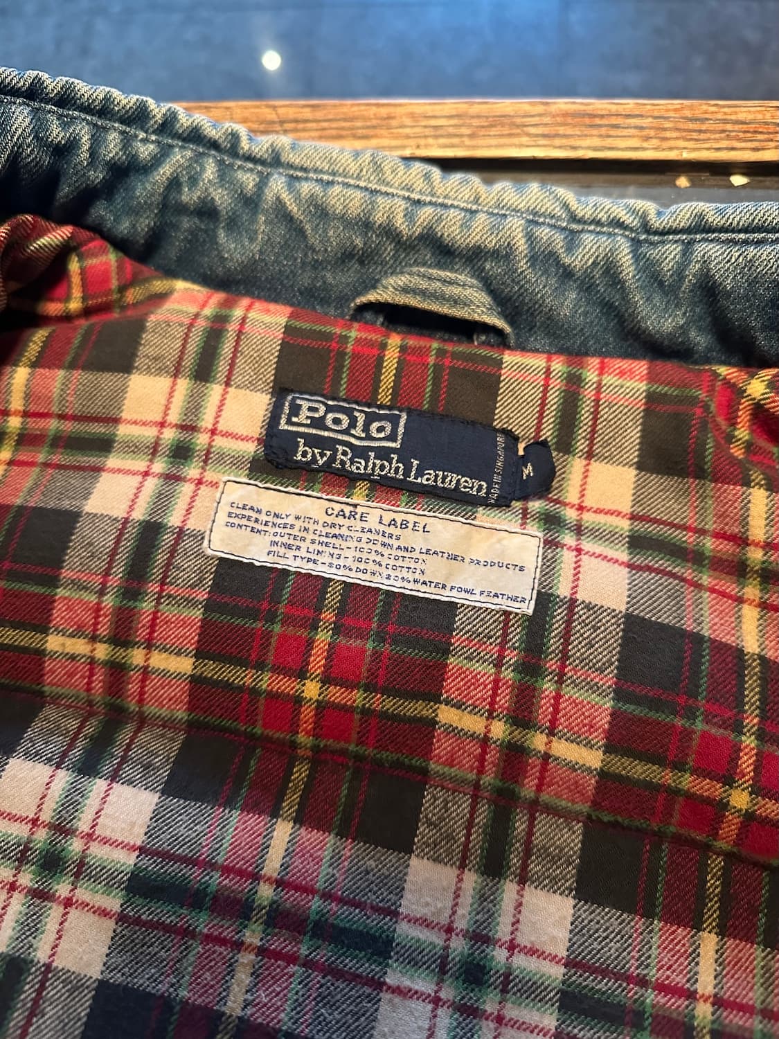 90s 빈티지 폴로 랄프로렌 데님 블루종 자켓 상품이미지6