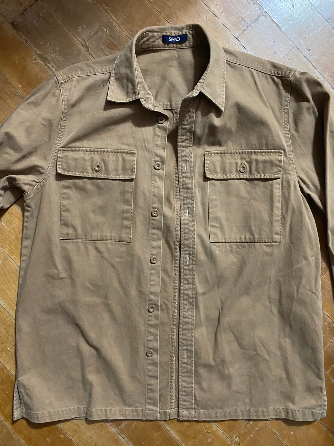 (해외판) 스파오 워크웨어 베이지 남방 (100) 상품이미지1