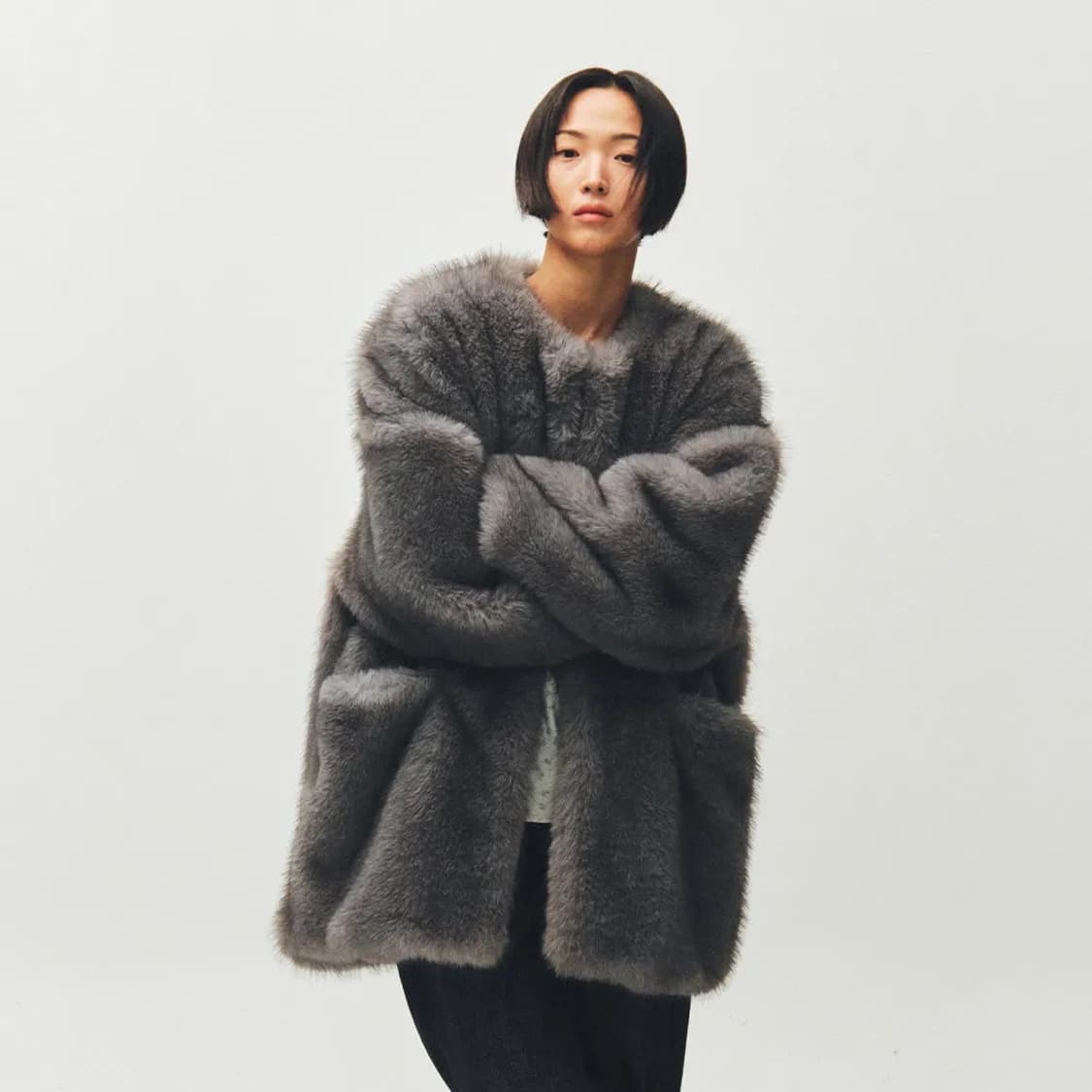 Plzproject middle fur jacket 퍼자켓 상품이미지1