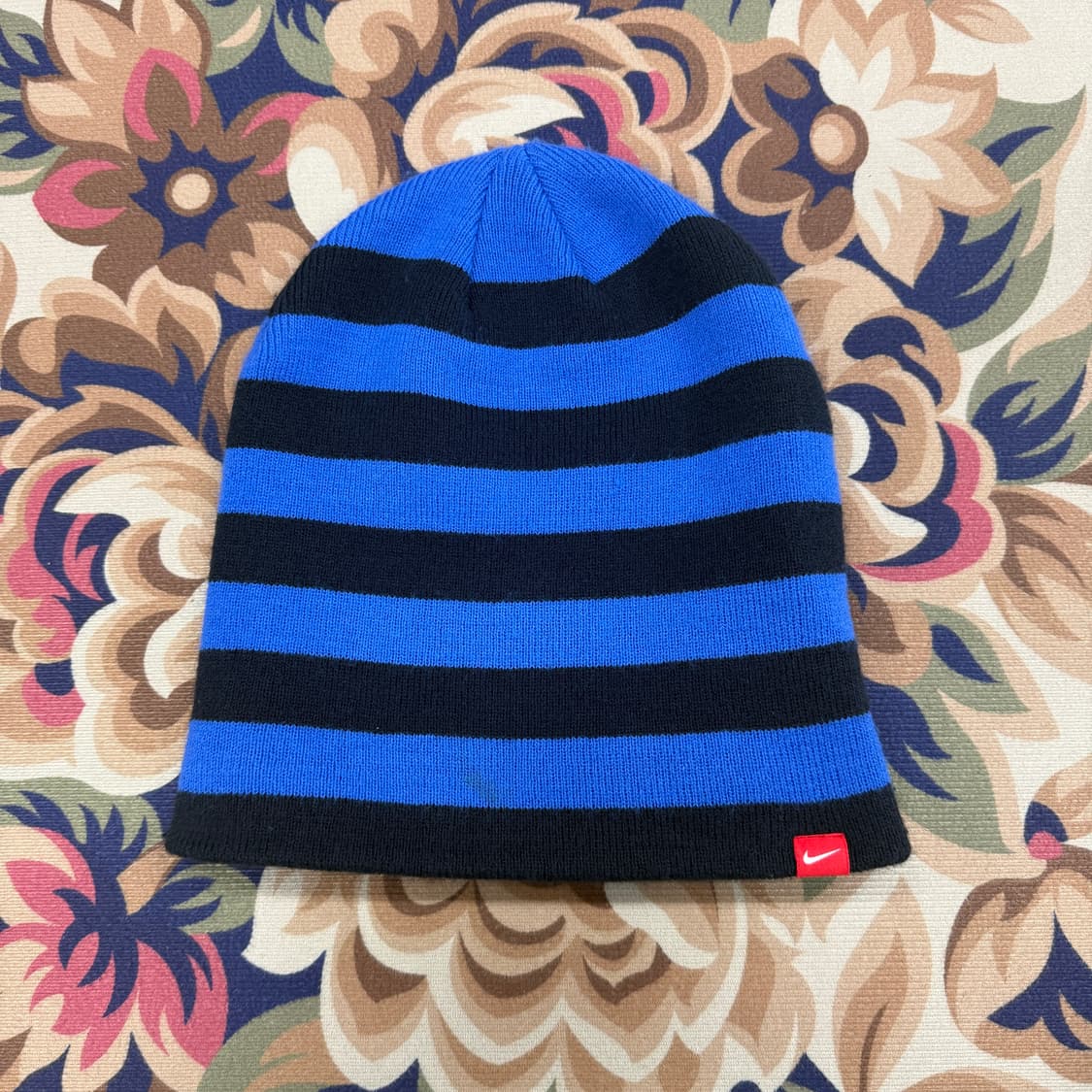 10s 나이키 Nike 투톤 스트라이프 비니(블루,블랙) 상품이미지2