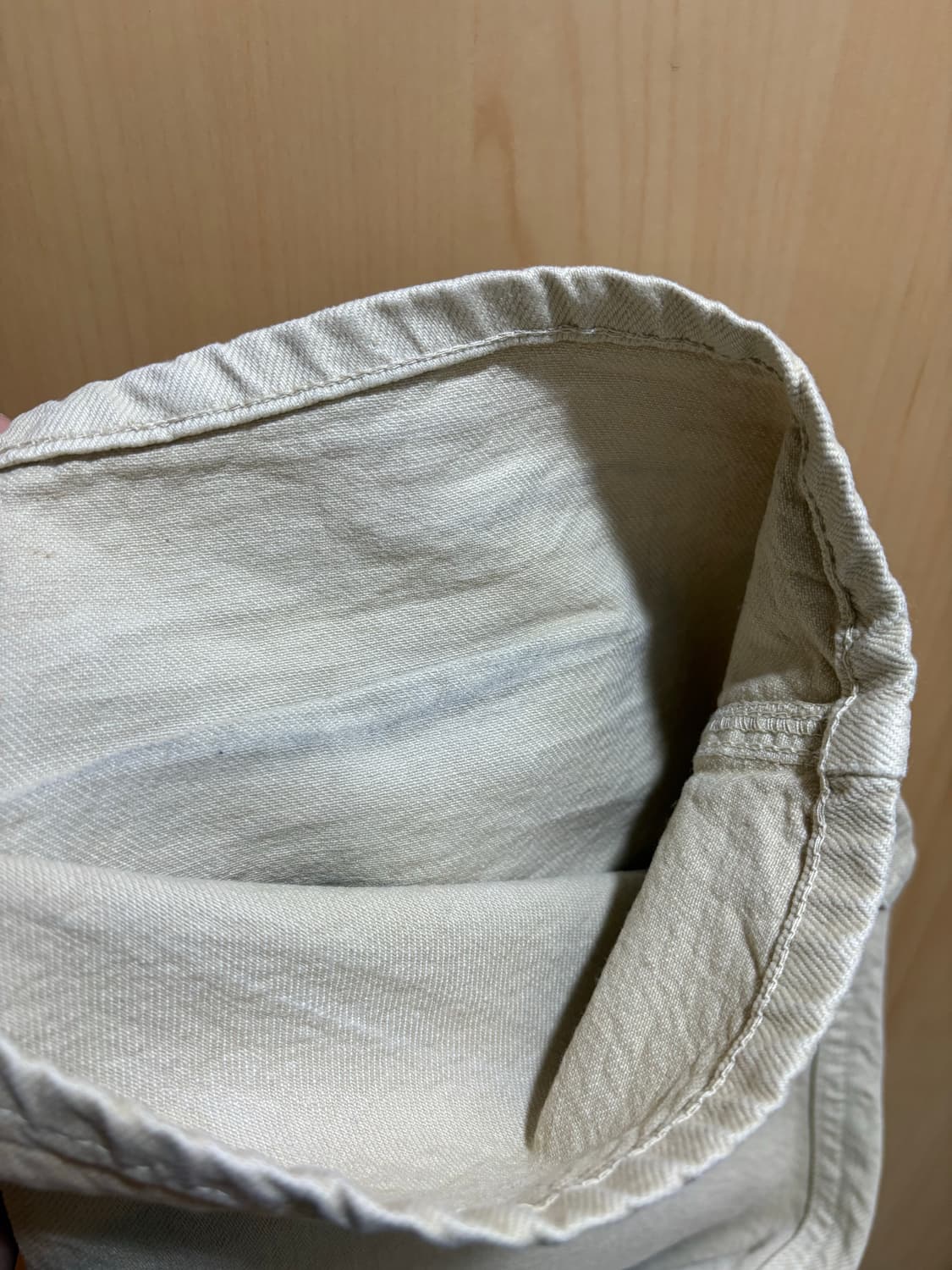 Saks potts 삭스파츠 salma denim beige S size 상품이미지10