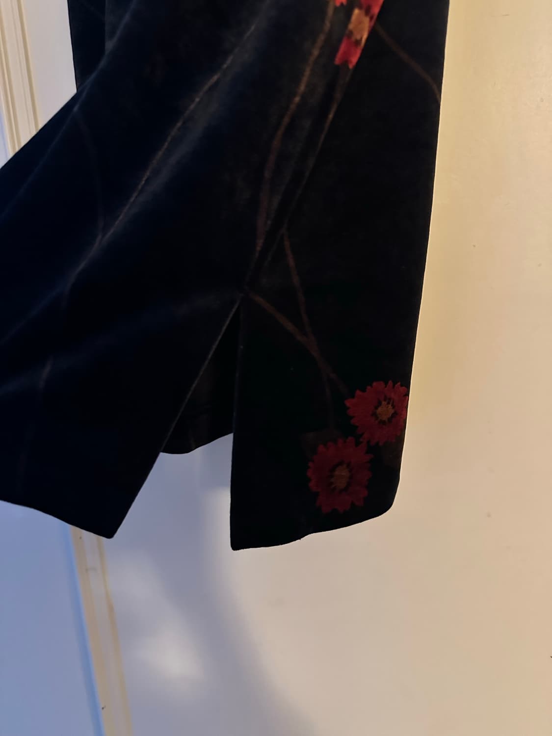 벨벳 꽃무늬 빈티지 스커트 화양연화 st 상품이미지4