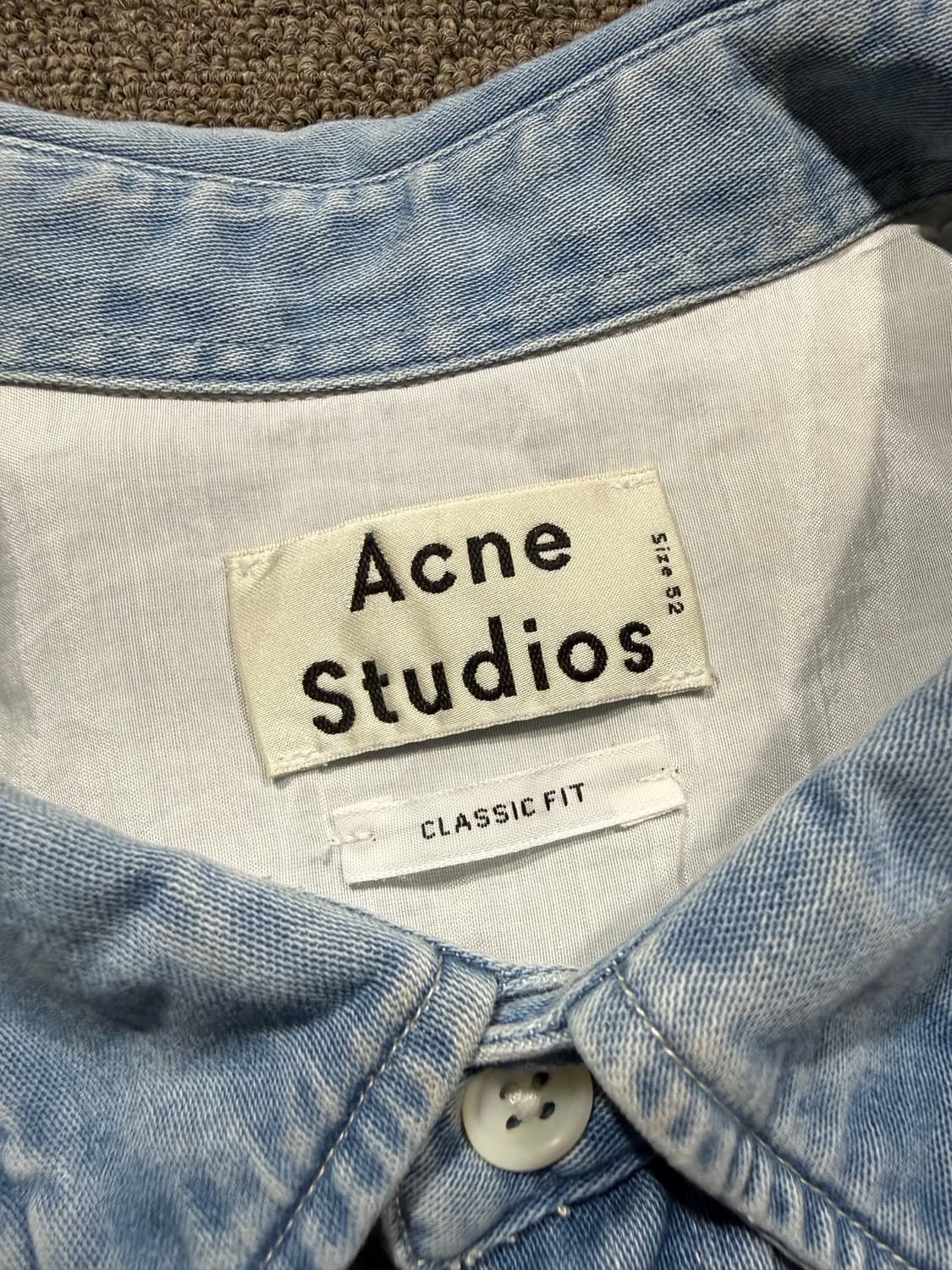 Acne studio 아크네스튜디오 데님 하프셔츠 상품이미지4