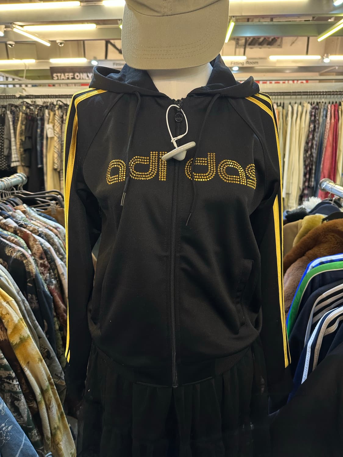 ADIDAS 아디다스 옐로우큐빅 후드집업 상품이미지3