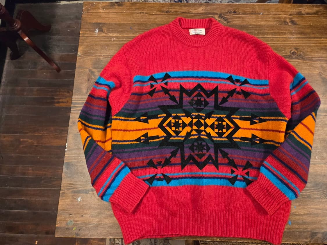 베네통 나바호패턴 램스울 니트 상품이미지10