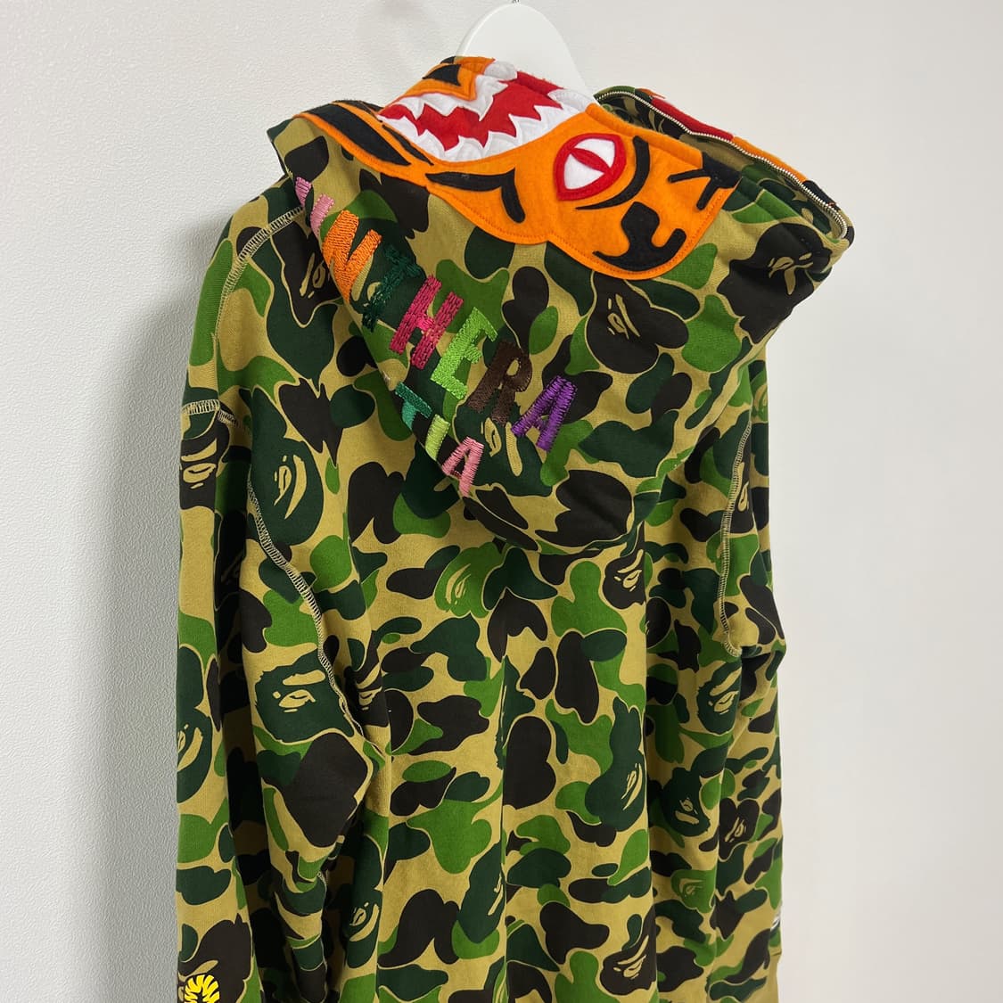 베이프 ABC 카모 타이거 후드집업 아미 그린 상품이미지4