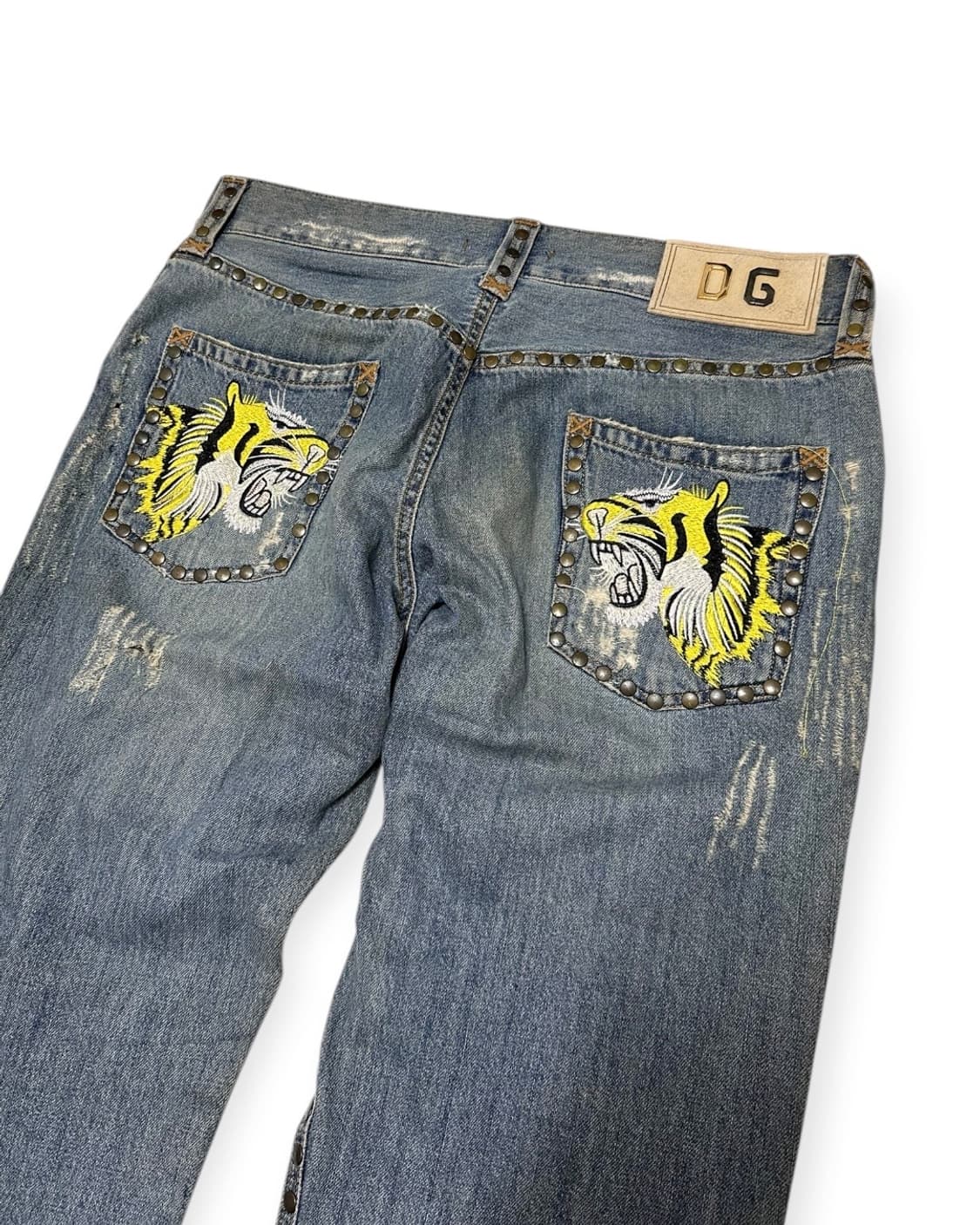 돌체엔가바나 05/ss 호랑이 자수 데님팬츠 상품이미지1