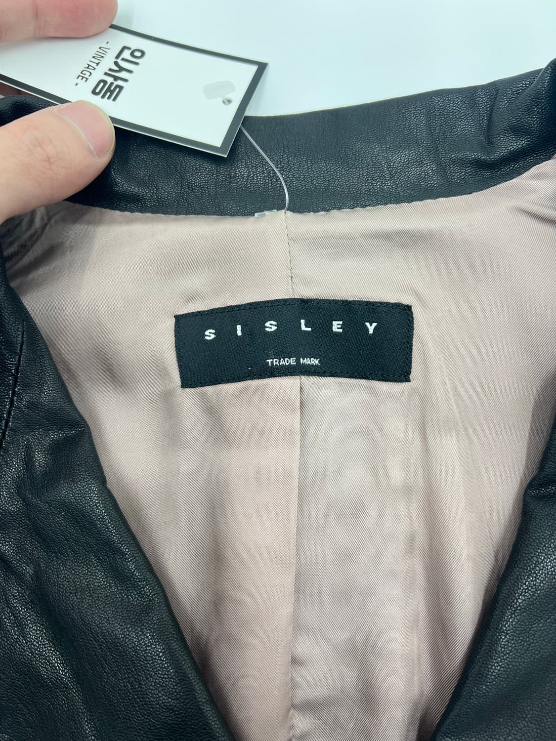 빈티지 크롭 레더자켓 상품이미지3