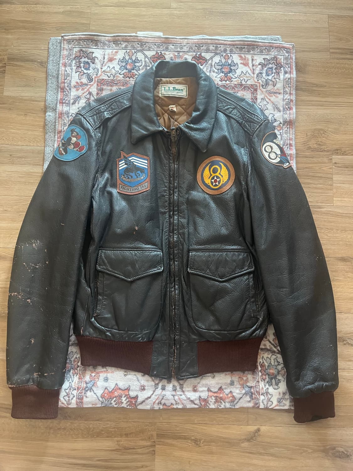 70s 80s L.L Bean G-1 Leather Jacket 상품이미지2