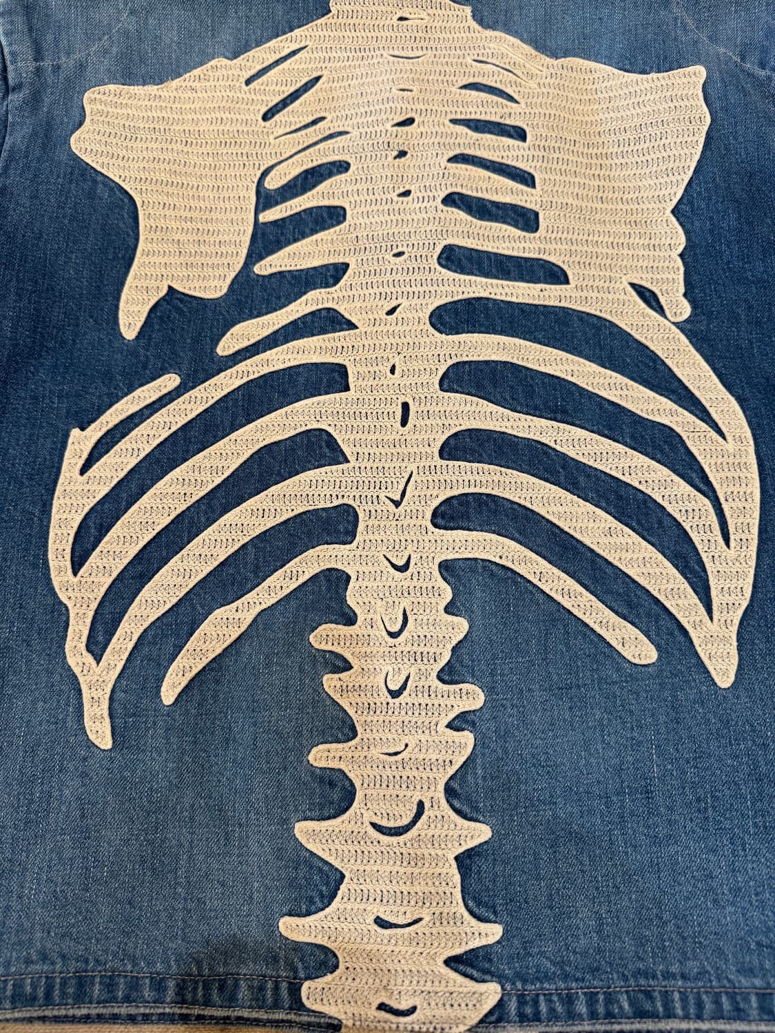 [3][L] 캐피탈 14oz 본 모터 크로스 본 데님 자켓  상품이미지8