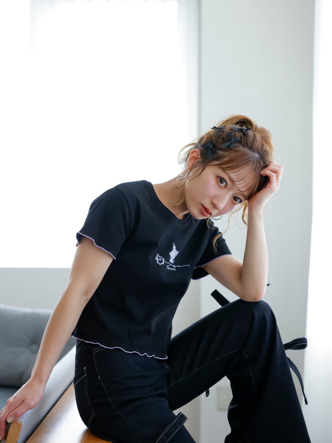 [미개봉신품] 시나모롤 ange charme 멜로치비 티셔츠 상품이미지8