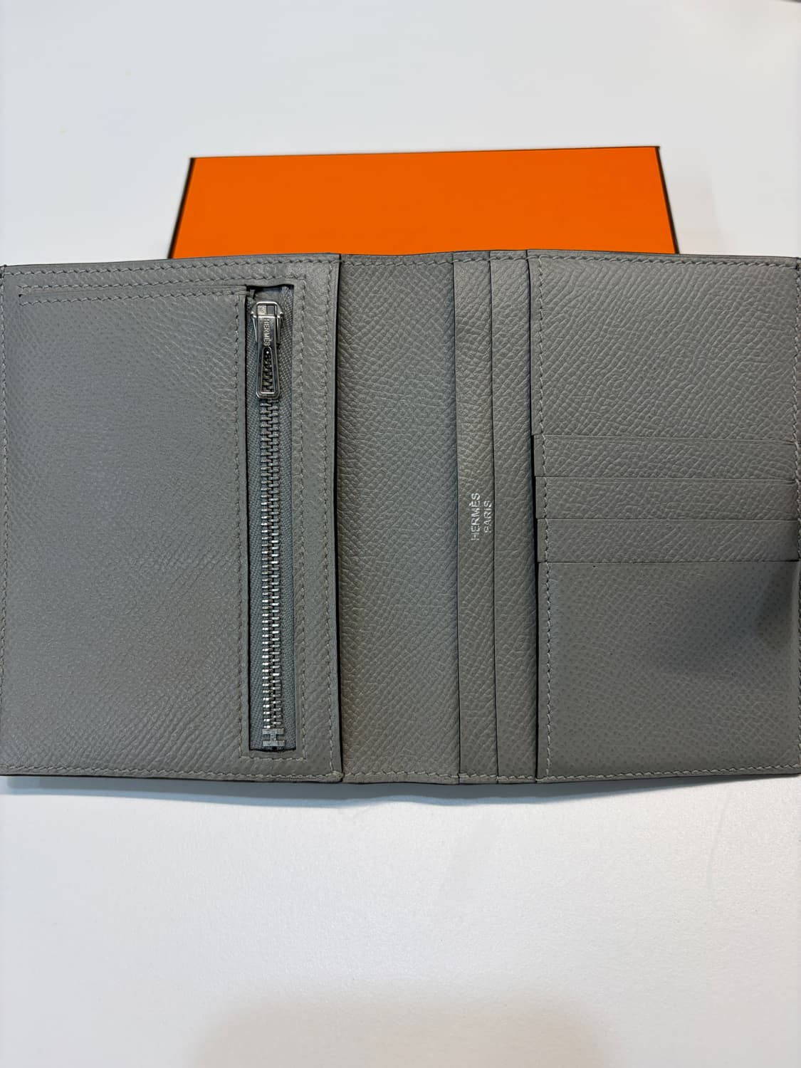 에르메스 베안 반지갑 그리스 무엣 은장 상품이미지8