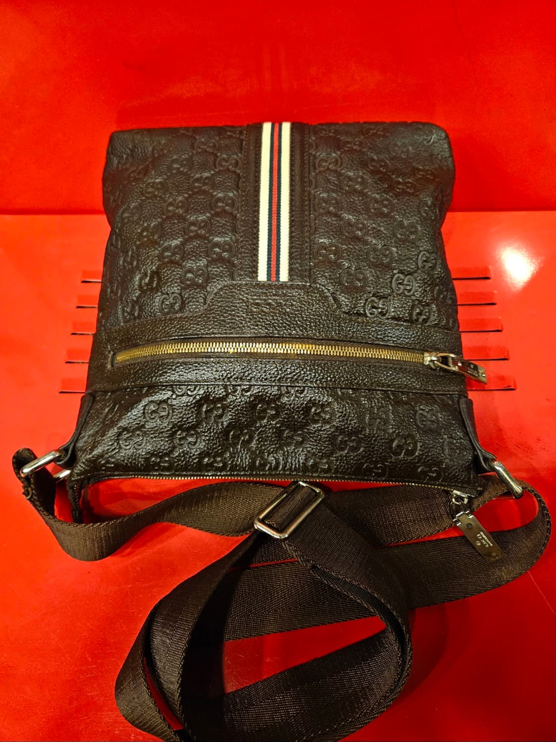 구찌 웹스트라이프 크로스 메시저백 상품이미지2