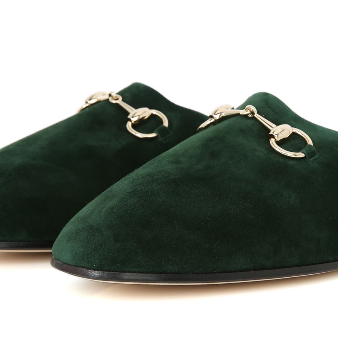 구찌 홀스빗 블로퍼 스웨이드 라운드 토 뮬 슬리퍼 850140 상품이미지2