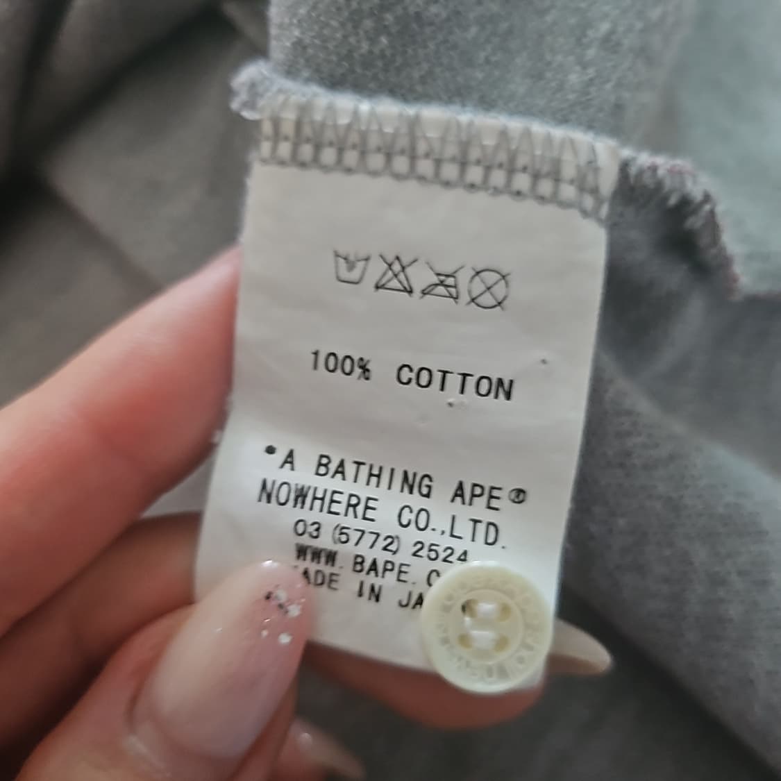 베이프 그레이 버건디 스타 티셔츠 상품이미지5