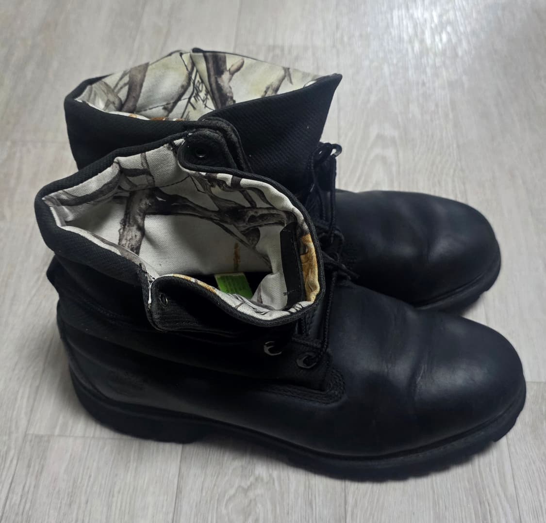 [255~260]팀버랜드 6인치 롤탑 부츠 블랙 상품이미지5